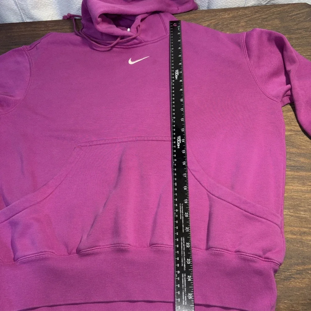 Nike Phoenix Fleece Hoodie Sweatshirt Fuschia Purple Size Small Oversized